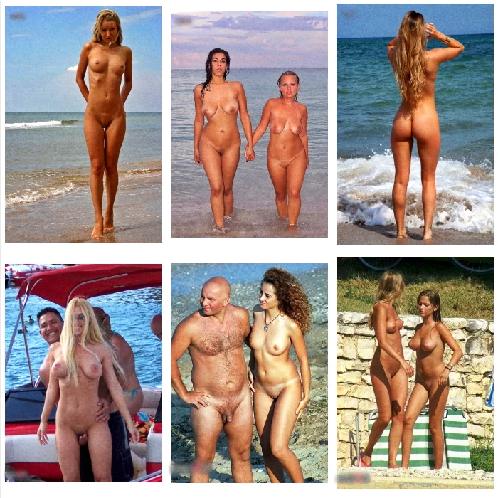 Девушки нудисты на пляже (64 фото)